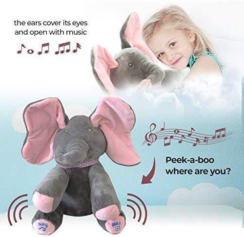 Musical Dancing Ears Elephant Soft Toy